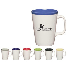 16 oz. Two-Tone Java Mug Promotional Custom Imprinted With Logo