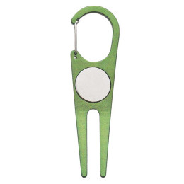 Aluminum Divot Tool with Ball Marker Promotional Custom Imprinted With Logo
