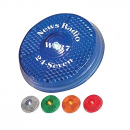 Round Blinking Light with Back Clip Promotional Custom Imprinted With Logo