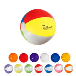 10-1/2" Diameter Beach Ball Promotional Custom Imprinted With Logo 10-1/2" Diameter Beach Ball Promotional Custom Imprinted With Logo