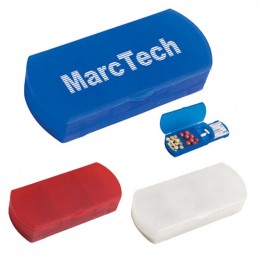 Pill Box/Bandage Dispenser Promotional Custom Imprinted With Logo