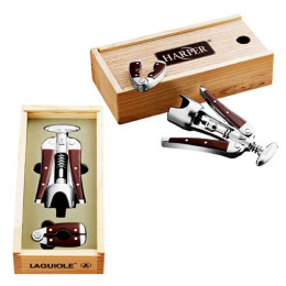 Laguiole Gallery 2-Piece Wine Set Promotional Custom Imprinted With Logo