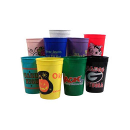 Stadium Cups- 16 oz -Silkscreen #500 Promotional Custom Imprinted With Logo