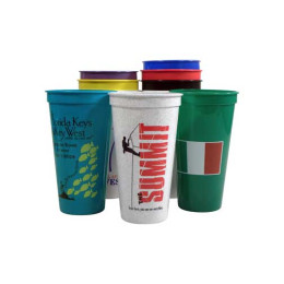 Stadium Cups-24 oz -Silkscreen #501 Promotional Custom Imprinted With Logo