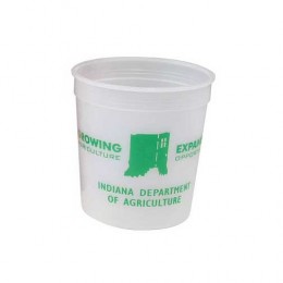 Stadium Cups - 8 oz -Silkscreen #514 Promotional Custom Imprinted With Logo