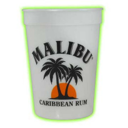 Glow Stadium Cups - 12 oz - Silkscreen #530 Promotional Custom Imprinted With Logo