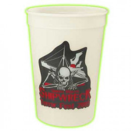 Glow Stadium Cups - 16 oz -Silkscreen #531 Promotional Custom Imprinted With Logo