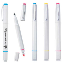 Dual Function Highlighter Promotional Custom Imprinted With Logo