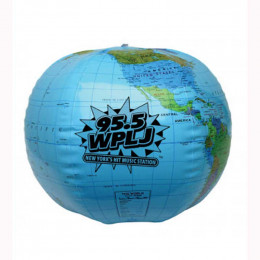 14" World Globe Beach Ball Promotional Custom Imprinted With Logo 14" World Globe Beach Ball Promotional Custom Imprinted With Logo