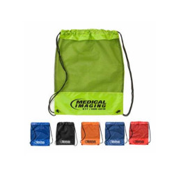 Mesh Drawstring Sports Pack Promotional Custom Imprinted With Logo Mesh Drawstring Sports Pack Promotional Custom Imprinted With Logo