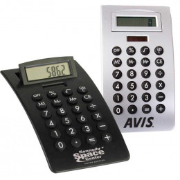 Curved Desktop Calculator Promotional Custom Imprinted With Logo