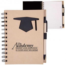 Recycle Die Cut Notebook: Graduation Promotional Custom Imprinted With Logo