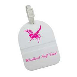 Arch Tag with Buckle Strap Promotional Custom Imprinted With Logo