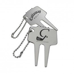 Steel Divot Tool with Chain Promotional Custom Imprinted With Logo