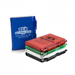Hard Cover Notepad with Pen Promotional Custom Imprinted With Logo