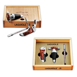 Laguiole Trios 3-Piece Wine Set Promotional Custom Imprinted With Logo