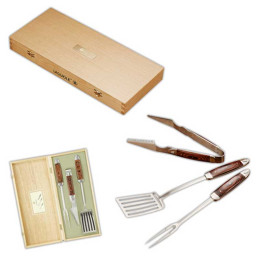 Laguiole Executive BBQ Set Promotional Custom Imprinted With Logo