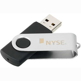 Foldout USB Flash Drive - 256 MB Promotional Custom Imprinted With Logo