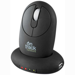 Rechargeable Wireless Mouse with 4 Port Hub V.2.0 Promotional Custom Imprinted