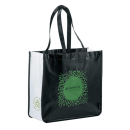 Laminated Non-Woven Large Shopper Tote Promotional Custom Imprinted With Logo Laminated Non-Woven Large Shopper Tote Promotional Custom Imprinted With Logo