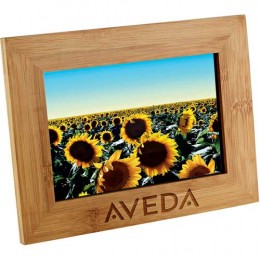 Bamboo Photo Frame Promotional Custom Imprinted With Logo