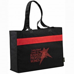 100% Recycled PET Band Shopper Tote Promotional Custom Imprinted With Logo 100% Recycled PET Band Shopper Tote Promotional Custom Imprinted With Logo