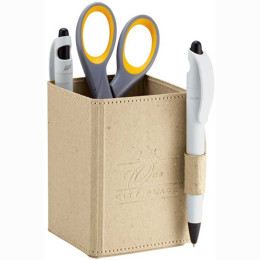 Recycled Cardboard Pen Cup Promotional Custom Imprinted With Logo