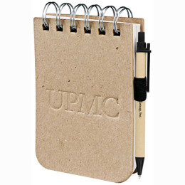 Recycled Cardboard Jotter Promotional Custom Imprinted With Logo