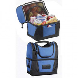 WorkZone Dual Compartment Lunch Cooler Promotional Custom Imprinted With Logo