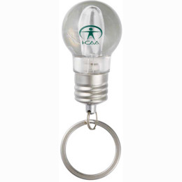 A-Ha Lightbulb Keychain Promotional Custom Imprinted With Logo