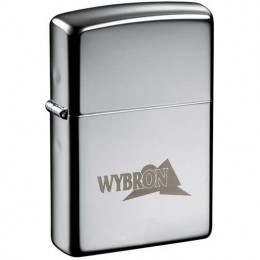 High Polish Chrome Zippo Windproof Lighters Promotional Custom Imprinted