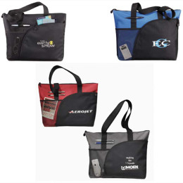 Excel Sport Zippered Carry-All Tote Promotional Custom Imprinted With Logo Excel Sport Zippered Carry-All Tote Promotional Custom Imprinted With Logo