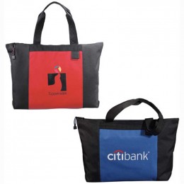 Excel Sport Zippered Tote Promotional Custom Imprinted With Logo Excel Sport Zippered Tote Promotional Custom Imprinted With Logo