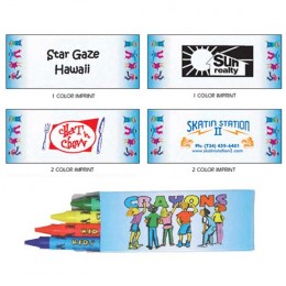 4 Pack Quality Crayons Promotional Custom Imprinted With Logo 4 Pack Quality Crayons Promotional Custom Imprinted With Logo
