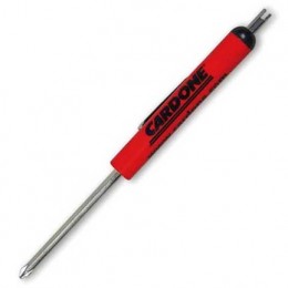 Reversible # 3-4 Standard - # 0 Phillips - Valve Stem Top Screwdriver Promotional Custom Imprinted With Logo