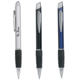 HIT Cushy Grip Metal Twist Action Pen Promotional Custom Imprinted With Logo HIT Cushy Grip Metal Twist Action Pen Promotional Custom Imprinted With Logo