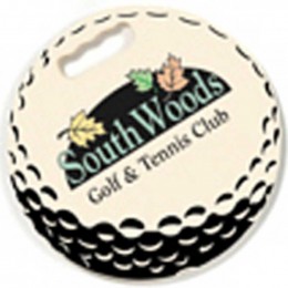 Round Golf Ball Stadium Cushion - 13.5in. Dia. Promotional Custom Imprinted With Logo Round Golf Ball Stadium Cushion - 13.5in. Dia. Promotional Custom Imprinted With Logo