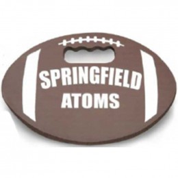 Football Shaped Closed Cell Cushion - 9"x 14"x3/4" Promotional Custom Imprinted With Logo Football Shaped Closed Cell Cushion - 9"x 14"x3/4" Promotional Custom Imprinted With Logo