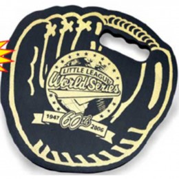 Baseball Glove Stadium Cushion - 13.5"x13.5"x3/4" Promotional Custom Imprinted With Logo Baseball Glove Stadium Cushion - 13.5"x13.5"x3/4" Promotional Custom Imprinted With Logo