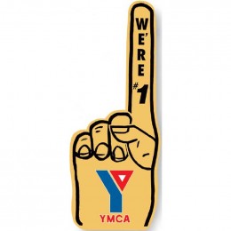 Waving #1 Foam Hand - 7in. x 17in. Promotional Custom Imprinted With Logo