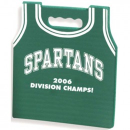 Basketball Jersey Stadium Cushion - 13.5"x12"x3/4" Promotional Custom Imprinted With Logo Basketball Jersey Stadium Cushion - 13.5"x12"x3/4" Promotional Custom Imprinted With Logo