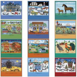 Economy Appointment Calendar - Folk Art Promotional Custom Imprinted With Logo