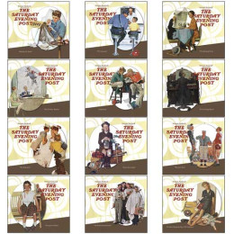 12-Month Mini Calendar - The Saturday Evening Post Promotional Custom Imprinted With Logo