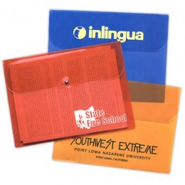 Translucent Economy Portfolio Promotional Custom Imprinted With Logo
