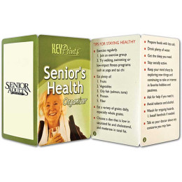 Seniors Health Organizer Promotional Custom Imprinted With Logo
