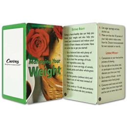 Managing Your Weight Promotional Custom Imprinted With Logo