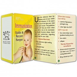 Immunization Guide & Record Keeper Promotional Custom Imprinted With Logo