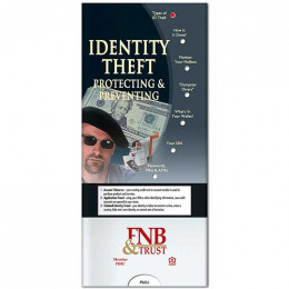 Pocket Slider: Identity Theft Promotional Custom Imprinted With Logo