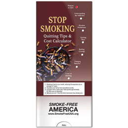 Pocket Slider: Stop Smoking Promotional Custom Imprinted With Logo