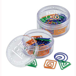 Geometric Paper Clips Promotional Custom Imprinted With Logo